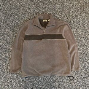 Men's Gray quarter zip Sweater